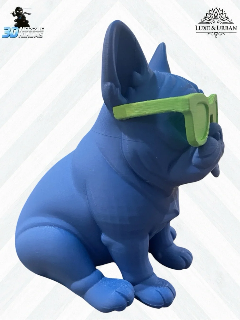 🪷 3d Handcrafted Cool French Bulldog with Sunglasses - Picture 3 of 7